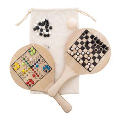   Set tenis plaja, 2502E15030, Everestus, 190 x 350 mm, Lemn, Natur