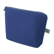   Geanta cosmetice cu fermoar, Everestus, 2610E19114, 230x170x60 mm, Bumbac, Albastru Dark