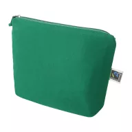   Geanta cosmetice cu fermoar, Everestus, 2610E19115, 230x170x60 mm, Bumbac, Verde