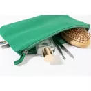 Geanta cosmetice cu fermoar, Everestus, 2610E19115, 230x170x60 mm, Bumbac, Verde