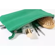   Geanta cosmetice cu fermoar, Everestus, 2610E19115, 230x170x60 mm, Bumbac, Verde