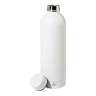   Sticla de apa, Everestus, 2610E18382, 800 ml, Ø72x240 mm, Otel inoxidabil, Alb