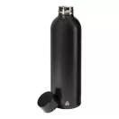 Sticla de apa, Everestus, 2610E18378, 800 ml, Ø72x240 mm, Otel inoxidabil, Negru