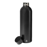   Sticla de apa, Everestus, 2610E18378, 800 ml, Ø72x240 mm, Otel inoxidabil, Negru