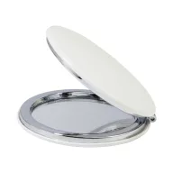   Oglinda de buzunar rotunda, Everestus, 2610E19099, Ø64x10 mm, Poliuretan, Alb