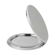   Oglinda de buzunar rotunda, Everestus, 2610E19098, Ø64x10 mm, Poliuretan, Argintiu