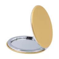   Oglinda de buzunar rotunda, Everestus, 2610E19096, Ø64x10 mm, Poliuretan, Auriu