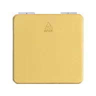   Oglinda de buzunar patrata, Everestus, 2610E19101, 62x10x60 mm, Poliuretan, Auriu