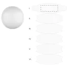 Minge de plaja, 2509E17760, Everestus, Ø400 mm, PVC, Alb