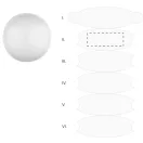 Minge de plaja, 2509E17760, Everestus, Ø400 mm, PVC, Alb