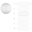 Minge de plaja, 2509E17760, Everestus, Ø400 mm, PVC, Alb