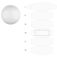 Minge de plaja, 2509E17760, Everestus, Ø400 mm, PVC, Alb