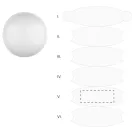 Minge de plaja, 2509E17760, Everestus, Ø400 mm, PVC, Alb