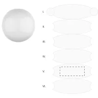 Minge de plaja, 2509E17760, Everestus, Ø400 mm, PVC, Alb