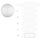 Minge de plaja, 2509E17760, Everestus, Ø400 mm, PVC, Alb