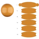 Minge de plaja, 2509E17758, Everestus, Ø400 mm, PVC, Portocaliu