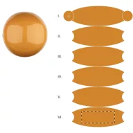   Minge de plaja, 2509E17758, Everestus, Ø400 mm, PVC, Portocaliu