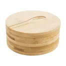 Recipient pentru sare si piper, 2509E17725, Everestus, Ø115x50 mm, Bambus, Natur
