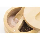 Recipient pentru sare si piper, 2509E17725, Everestus, Ø115x50 mm, Bambus, Natur