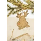 Set de colorat cu design de Craciun, 2509E17747, Everestus, 80x100x18 mm, Lemn, Natur