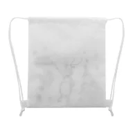   Saculet cu snur de colorat cu design de Craciun, 2509E17633, Everestus, 250x300 mm, Material netesut, Alb