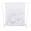 Saculet cu snur de colorat cu design de Craciun, 2509E17634, Everestus, 250x300 mm, Material netesut, Alb