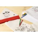 Set de colorat cu design de Craciun, 2509E17638, Everestus, 272x320 mm, Material netesut, Alb