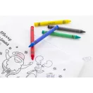 Set de colorat cu design de Craciun, 2509E17636, Everestus, 228x120 mm, Material netesut, Alb