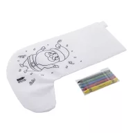   Set de colorat cu design de Craciun, 2509E17637, Everestus, 215x305 mm, Material netesut, Alb