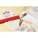 Set de colorat cu design de Craciun, 2509E17637, Everestus, 215x305 mm, Material netesut, Alb