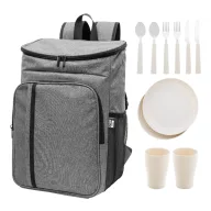   Rucsac termoizolant, 2509E17556, Everestus, 270x440x190 mm, Poliester, Peva, Gri dark
