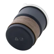   Cana de voiaj, 260 ml, 2509E18003, Everestus, Ø80x90 mm, Otel, Lemn, Albastru dark