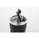 Cana de voiaj, 260 ml, 2509E18003, Everestus, Ø80x90 mm, Otel, Lemn, Albastru dark