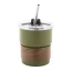 Cana de voiaj, 260 ml, 2509E18004, Everestus, Ø80x90 mm, Otel, Lemn, Verde