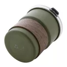 Cana de voiaj, 260 ml, 2509E18004, Everestus, Ø80x90 mm, Otel, Lemn, Verde