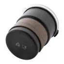 Cana de voiaj, 260 ml, 2509E18002, Everestus, Ø80x90 mm, Otel, Lemn, Negru