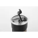 Cana de voiaj, 260 ml, 2509E18002, Everestus, Ø80x90 mm, Otel, Lemn, Negru