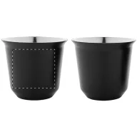   Set 2 cani espresso, 80 ml, 2509E17511, Everestus, 133x66x66 mm, Otel, Negru