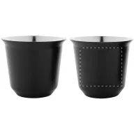   Set 2 cani espresso, 80 ml, 2509E17511, Everestus, 133x66x66 mm, Otel, Negru
