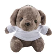   Breloc catelus de plus, 2509E17538, Everestus, 80x60x95 mm, Plush, Maro