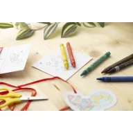   Set de colorat cu design de Craciun, 2509E17883, Everestus, 92x140x10 mm, Hartie, Rosu