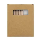 Set de colorat cu design de Craciun, 2509E17623, Everestus, 73x89x15 mm, Lemn, Hartie, Natur