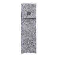   Husa pentru 2 pixuri, 2509E17837, Everestus, 165x50x4 mm, Poliester, Gri