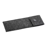   Husa pentru 2 pixuri, 2509E17836, Everestus, 165x50x4 mm, Poliester, Gri dark