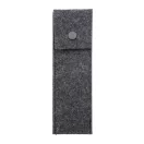Husa pentru 2 pixuri, 2509E17836, Everestus, 165x50x4 mm, Poliester, Gri dark
