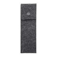   Husa pentru 2 pixuri, 2509E17836, Everestus, 165x50x4 mm, Poliester, Gri dark