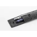 Husa pentru 2 pixuri, 2509E17836, Everestus, 165x50x4 mm, Poliester, Gri dark