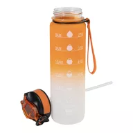   Sticla de apa, Everestus, 2610E18392, 1000 ml, Cu sistem de blocare, Ø79x283 mm, Plastic, Portocaliu