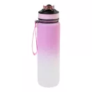 Sticla de apa, Everestus, 2610E18394, 1000 ml, Cu sistem de blocare, Ø79x283 mm, Plastic, Roz