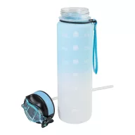   Sticla de apa, Everestus, 2610E18391, 1000 ml, Cu sistem de blocare, Ø79x283 mm, Plastic, Albastru Light